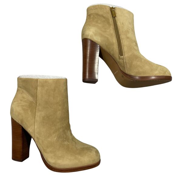 Vince Camuto Cayelsa Bootie 10 Tan Leather Neutral Classic Boho - Picture 3 of 14